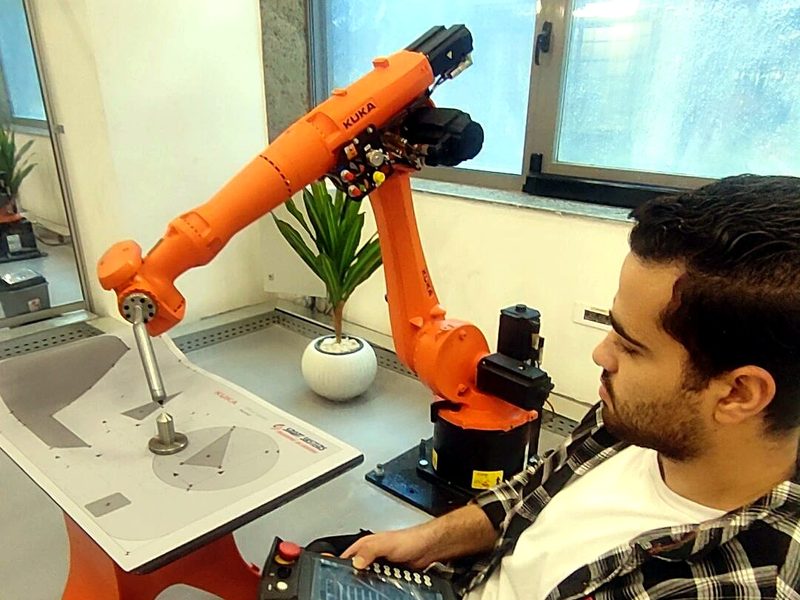 Technical training on industrial robots